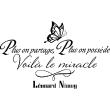 Adesivo citazione Plus on partage ... ( Léonard Nimoy) - ambiance-sticker.com