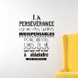 Stickers muraux citations - Sticker La persévérance est une des qualités indispensables - John Rockefeller - ambiance-sticker.com