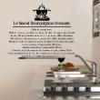 Stickers muraux pour la cuisine - Sticker citation recette Le boeuf Bourguignon français&#8203; - ambiance-sticker.com