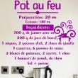 Stickers muraux pour la cuisine - Sticker citation recette Pot au feu&#8203; - ambiance-sticker.com