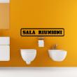 Stickers muraux pour WC - Sticker citation Slala riunioni - ambiance-sticker.com