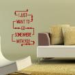 Wall sticker quote Somewhere with you - decoration - ambiance-sticker.com