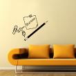 Stickers muraux design - Sticker mural Crayon, punaise et trombone - ambiance-sticker.com