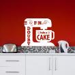 Sticker If in doubt bake a cake - Stickers muraux pour la cuisine - ambiance-sticker.com