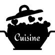 Sticker cuisine Marmitte romantique - ambiance-sticker.com