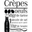Sticker Crèpes - Stickers muraux pour la cuisine - ambiance-sticker.com