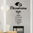 Stickers muraux pour la cuisine - Sticker cuisine recette Milkshake kiwis&#8203; - ambiance-sticker.com