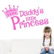 Stickers muraux citations - Sticker Daddy's litte princess - ambiance-sticker.com