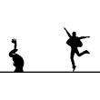 Stickers de silhouettes et personnages - Sticker Danse avec personnage dessins animés - ambiance-sticker.com