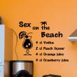 Stickers muraux pour la cuisine - Sticker décoratif cocktail Sex on the beach - ambiance-sticker.com