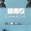 Stickers muraux pour la cuisine - Sticker décoratif Cuisine du Chef - ambiance-sticker.com