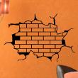 Adesivi murali design - Adesivo Brick parete di disegno - ambiance-sticker.com