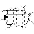 Adesivi murali design - Adesivo Brick parete di disegno - ambiance-sticker.com