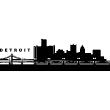 Stickers muraux Pays et Villes - Sticker Detroit horizon - ambiance-sticker.com