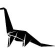 Sticker dinosaure origami - ambiance-sticker.com