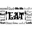 Sticker Eat, food, dinner - Stickers muraux pour la cuisine - ambiance-sticker.com