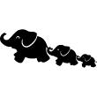 Stickers pour les bébés - Sticker éléphants famille - ambiance-sticker.com