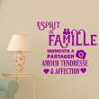 Stickers muraux Amour - Sticker mural Esprit de famille - ambiance-sticker.com