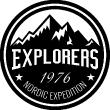 Stickers muraux design - Sticker mural Explorers - Nordic expedition - ambiance-sticker.com