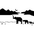 Sticker Famille d'éléphant - ambiance-sticker.com