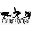 Wandtattoos kontur - Wandtattoo Figure Skating - ambiance-sticker.com