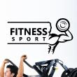 Stickers sport et football -  Sticker Fitness sport - ambiance-sticker.com