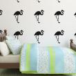 Stickers muraux Animaux - Sticker flamants roses tapisserie - ambiance-sticker.com