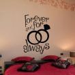 Stickers muraux pour chambre - Sticker mural Forever and for always - ambiance-sticker.com