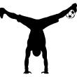 Stickers sport et football - Sticker freestyle footballeur 2 - ambiance-sticker.com