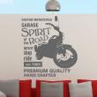Stickers muraux citations - Sticker Garage spirit of the road - ambiance-sticker.com