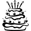 Gâteau d'anniversaire - Stickers muraux pour la cuisine - ambiance-sticker.com