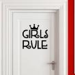 Stickers muraux citations - Sticker Girls rule - ambiance-sticker.com
