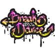 Stickers muraux zen - Sticker graffiti break show dance - ambiance-sticker.com