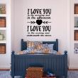 Vinilo I love you in the morning - ambiance-sticker.com