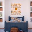 Vinilo I love you in the morning - ambiance-sticker.com