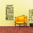Stickers muraux citations - Sticker In house we're family love , laugh ... - ambiance-sticker.com