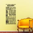 Stickers muraux citations - Sticker In house we're family love , laugh ... - ambiance-sticker.com