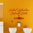 Stickers muraux pour salle de bain - Sticker mural Instant relaxation - ambiance-sticker.com