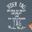 Stickers muraux citations - Sticker Jeder tag – Charlie Chaplin - ambiance-sticker.com