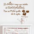 Stickers muraux citations - Sticker La vita è come une scatola di cioccolatini. - ambiance-sticker.com