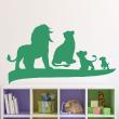Stickers muraux pour les enfants - Sticker le roi lion et sa famille - ambiance-sticker.com