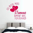 Wall decals with quotes - Wall decal Les petits mots d'amour - ambiance-sticker.com