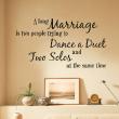 Wall decals with quotes - A long marriage - ambiance-sticker.com