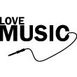 Vinilos decorativos música - Vinilo Love music - ambiance-sticker.com