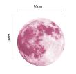 Sticker Lune phosphorescente rose 30 cm - ambiance-sticker.com