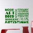 Stickers muraux design - Sticker mural Mode, tendance, art, fashion - ambiance-sticker.com