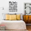 Vinilos con frases -  Pegatina de parede My bed is a magical place - ambiance-sticker.com