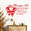 Stickers décoratifs pour Noël - Sticker Noël citation petit papa noël - ambiance-sticker.com