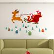 Adesivi murali Natale - Sticker Noël le Père Noël en plein vol - ambiance-sticker.com