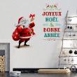 Adesivi murali Natale - Sticker Noël père noël joyeux noël et bonne année - ambiance-sticker.com